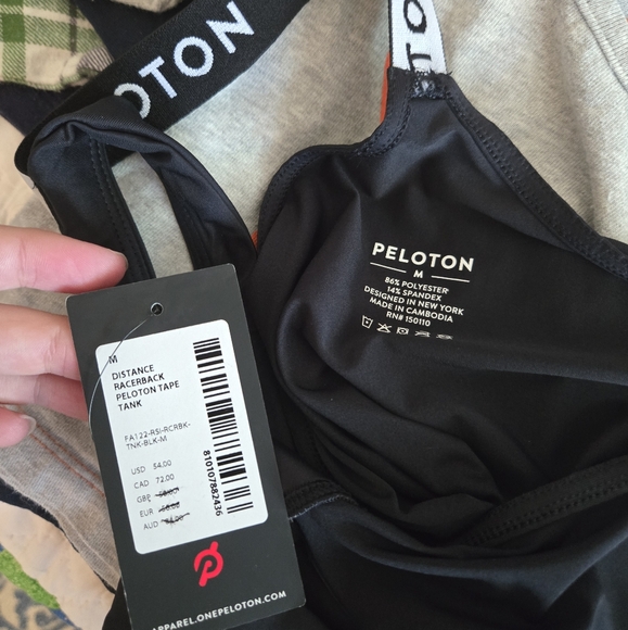 Peloton Distance Racerback Tape Tank Size Medium - Picture 4 of 4